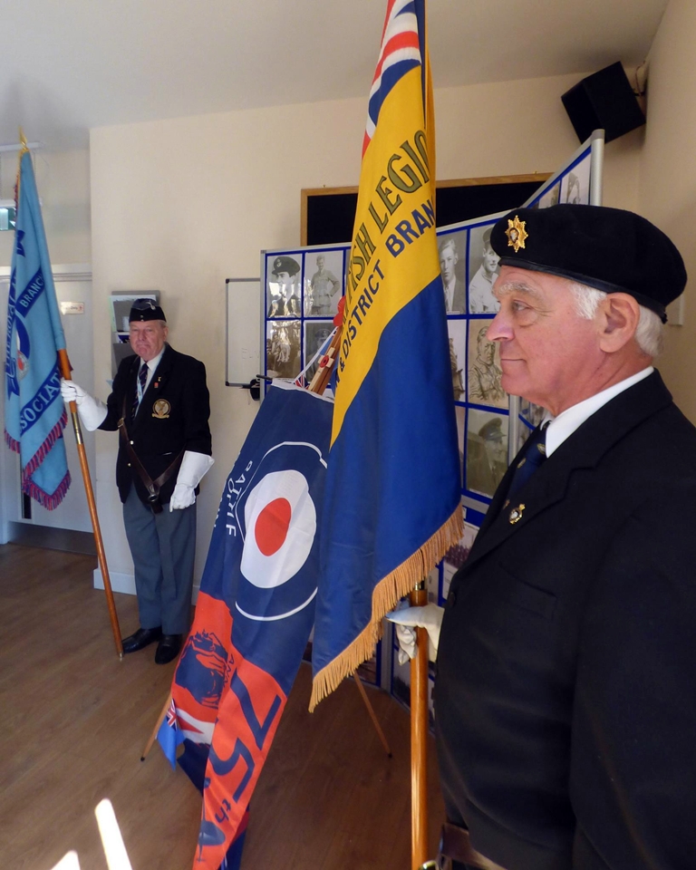 75th anniversary of the battle of britain plaque unveiling RAF Warmwell 152 Hyderabad Squadron 6