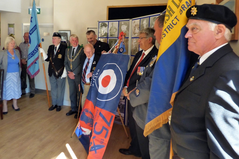 75th anniversary of the battle of britain plaque unveiling RAF Warmwell 152 Hyderabad Squadron 7