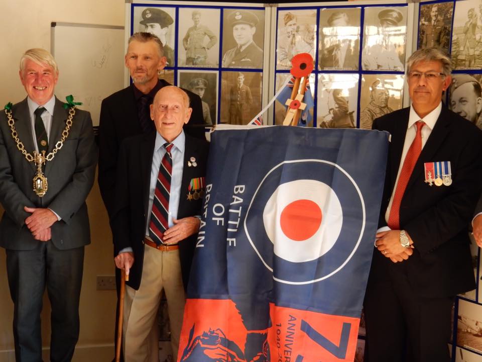 75th anniversary of the battle of britain plaque unveiling RAF Warmwell 152 Hyderabad Squadron 8