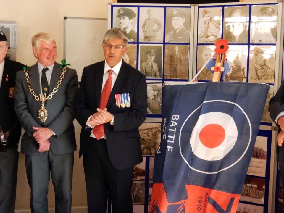 75th anniversary of the battle of britain plaque unveiling RAF Warmwell 152 Hyderabad Squadron 9