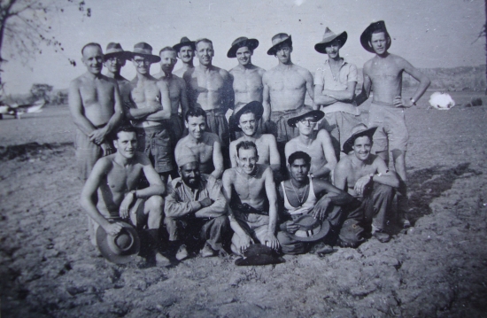 Cpl, Eric Salisbury, 152 Squadron. right of middle row, with glasses